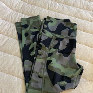 Camo Zyia crop leggings size 12.